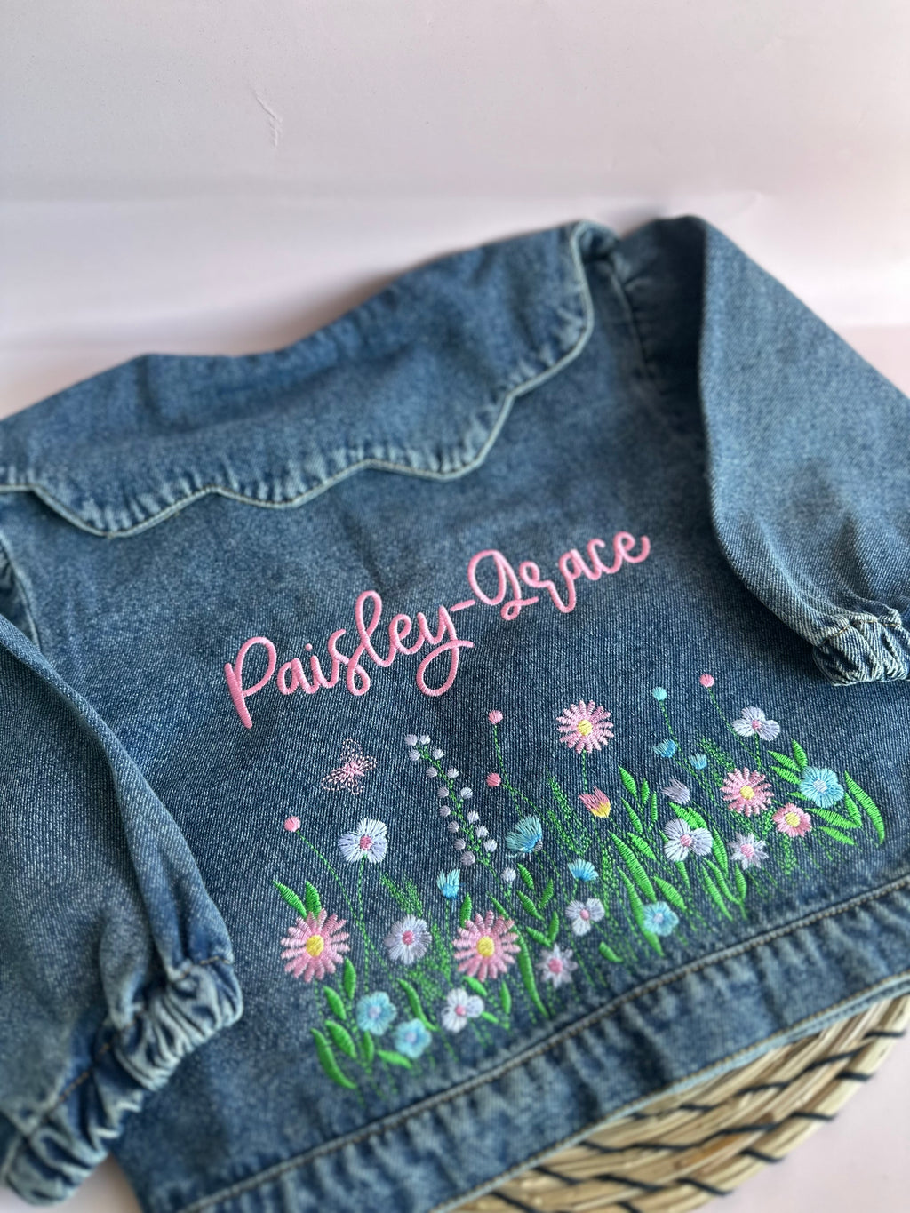 Wildflower Denim Jacket 🌷