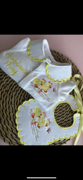 Collar Sleepsuit and Bib