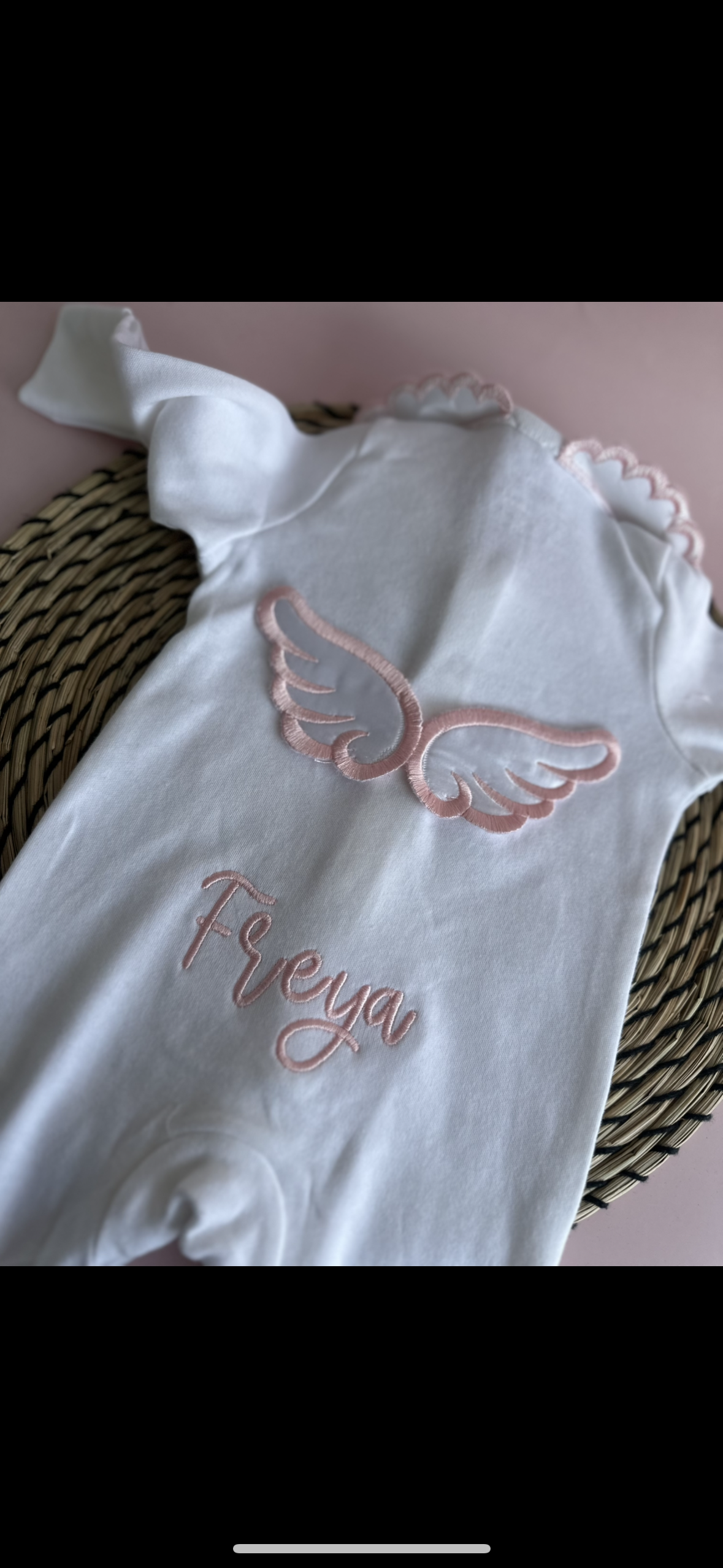 Angel wing sleep suit